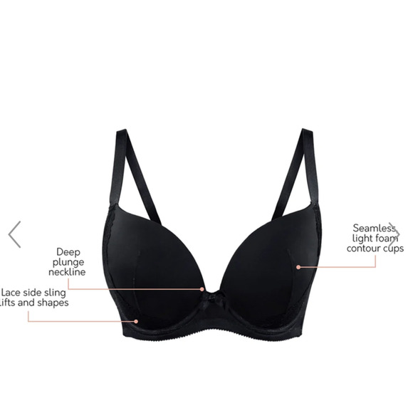 Parfait CASEY PLUNGE MOLDED T-SHIRT Bra Nude Style #2801 US 44 DDD / UK 44E - Picture 8 of 8